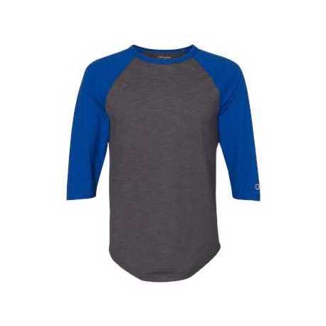 Champion CP75 Premium Fashion Raglan Three-Quarter Sleeve Baseball T-Shirt