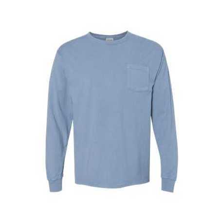 ComfortWash by Hanes GDH250 Garment Dyed Long Sleeve T-Shirt With a Pocket