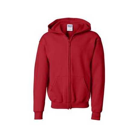 Gildan 18600B Heavy Blend Youth Full-Zip Hooded Sweatshirt