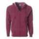 Independent Trading Co. PRM33SBZ Unisex Special Blend Raglan Full-Zip Hooded Sweatshirt