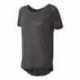J. America 8127J Women's Oasis Wash Drop Tail T-Shirt