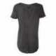 J. America 8127J Women's Oasis Wash Drop Tail T-Shirt