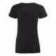 J. America 8136 Women's Glitter V-Neck Short Sleeve T-Shirt