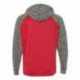 J. America 8612 Colorblocked Cosmic Fleece Hooded Sweatshirt