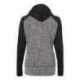 J. America 8618 Women's Colorblocked Cosmic Fleece Hooded Sweatshirt
