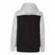 J. America 8676 Melange Fleece Colorblocked Hooded Sweatshirt