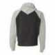 J. America 8874 Triblend Raglan Full-Zip Hooded Sweatshirt