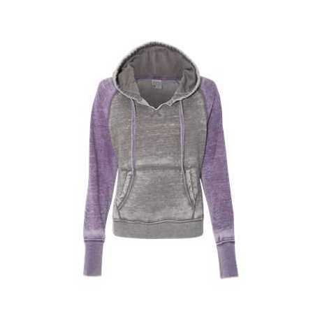 J. America 8926 Women's Zen Fleece Raglan Hooded Sweatshirt