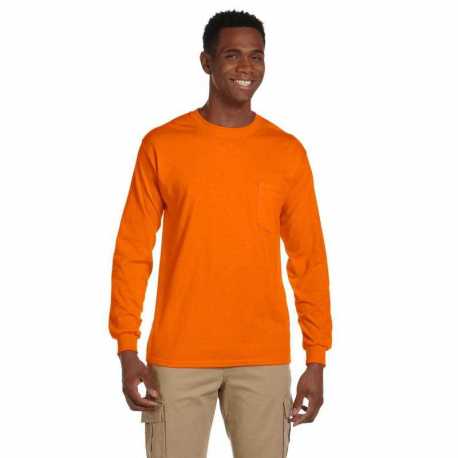 Gildan G241 Adult Ultra Cotton Long-Sleeve Pocket T-Shirt