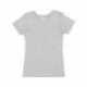 LAT 2607 Girls' V-Neck Fine Jersey T-Shirt