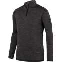 Augusta Sportswear 2956 Youth Intensify Black Heather 1/4 Zip Pullover