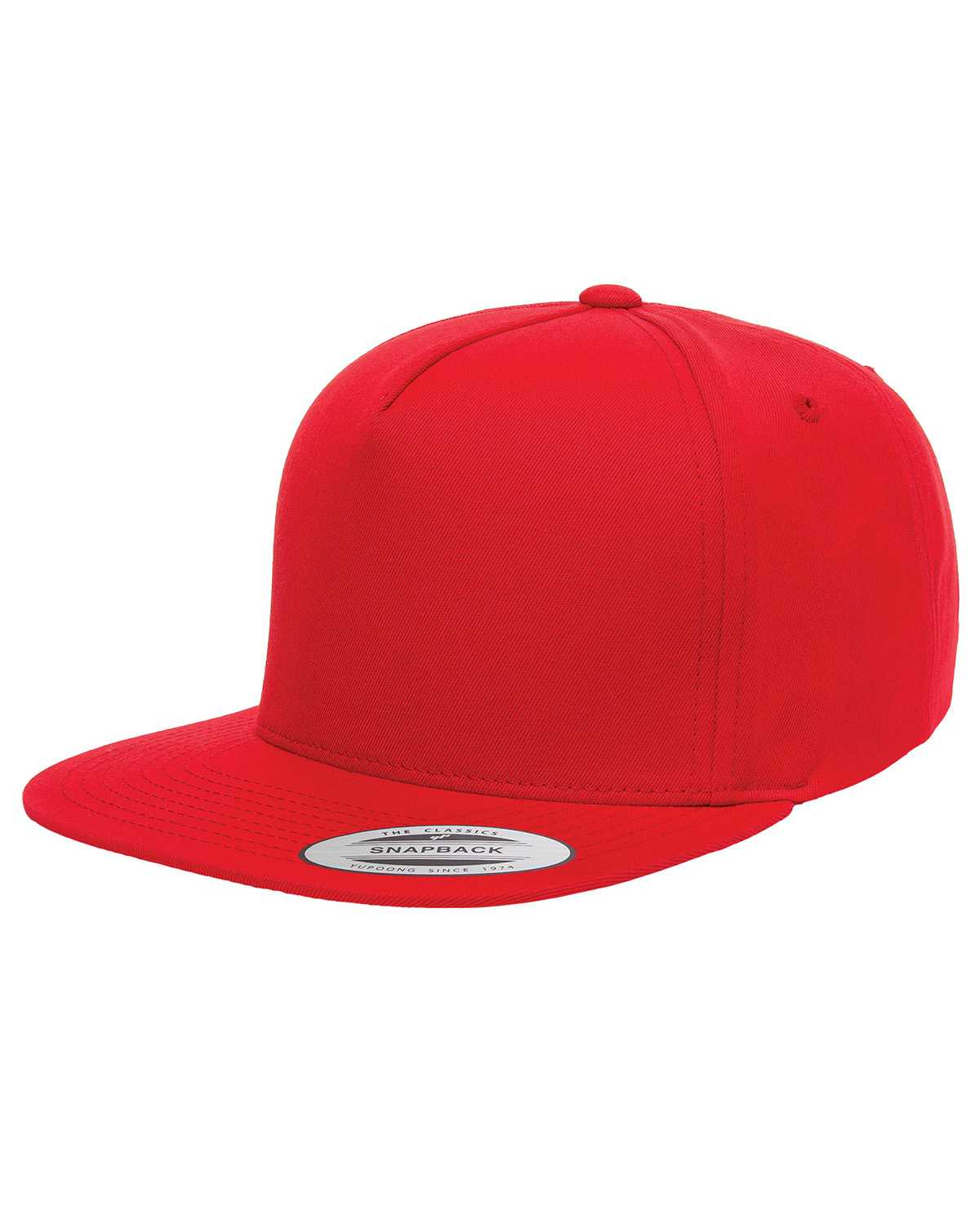Yupoong Y6007 Adult 5-Panel Cotton Twill Snapback Cap | ApparelChoice.com