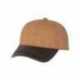 Outdoor Cap HPK100 Weathered Canvas Crown Cap with Contrast-Color Visor
