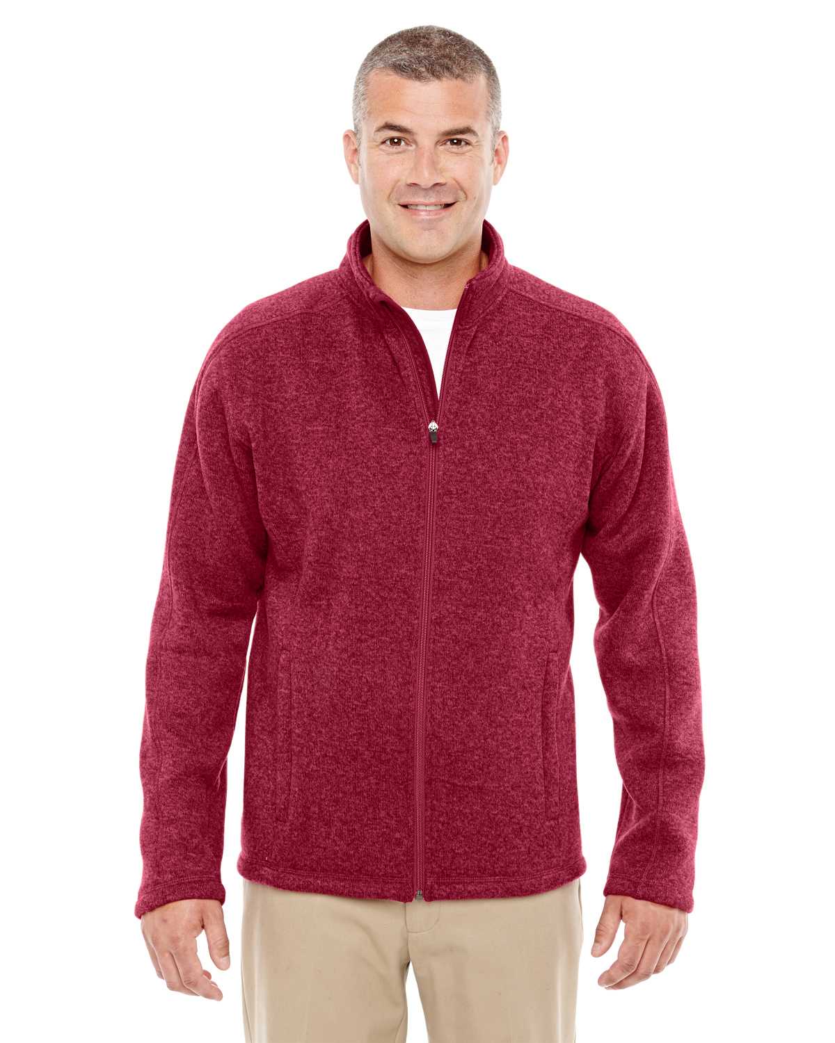 Devon & Jones DG793 Men's Bristol Full-Zip Sweater Fleece Jacket ...
