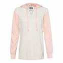 MV Sport W20145 Women's French Terry Hooded Pullover with Colorblocked Sleeves