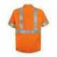 Red Kap SS24HVT High Visibility Safety Short Sleeve Work Shirt Tall Sizes