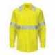 Red Kap SY14L Enhanced & Hi-Visibility Long Sleeve Work Shirt - Long Sizes