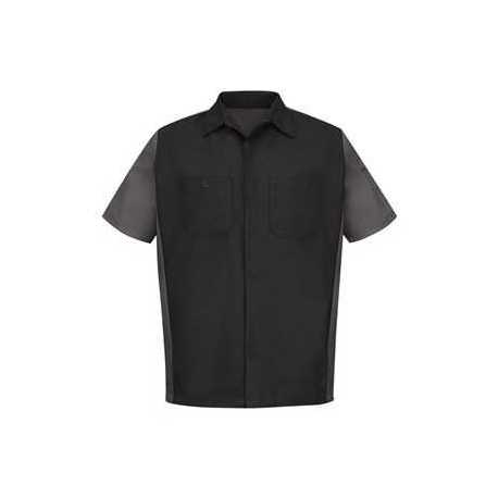 Red Kap SY20L Short Sleeve Automotive Crew Shirt - Long Sizes