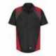 Red Kap SY28 Tri-Color Short Sleeve Shop Shirt
