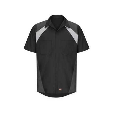 Red Kap SY28 Tri-Color Short Sleeve Shop Shirt