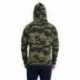 J America JA8871 Adult Triblend Pullover Fleece Hooded Sweatshirt