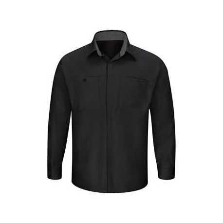 Red Kap SY32L Performance Plus Long Sleeve Shirt with OilBlok Technology - Long Sizes