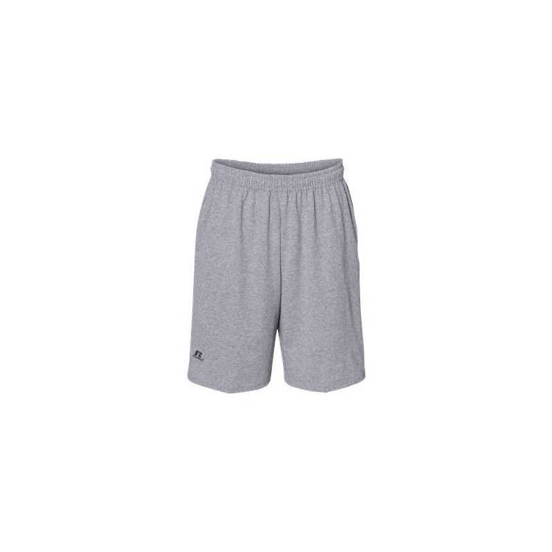 Russell Athletic 25843M Essential Jersey Cotton Shorts with Pockets ...