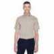 Harriton M500S Men's Easy Blend Short-Sleeve Twill Shirt with Stain-Release