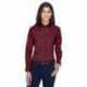 Harriton M500W Ladies Easy Blend Long-Sleeve Twill Shirt with Stain-Release