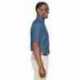 Harriton M550S Men's Short-Sleeve Denim Shirt