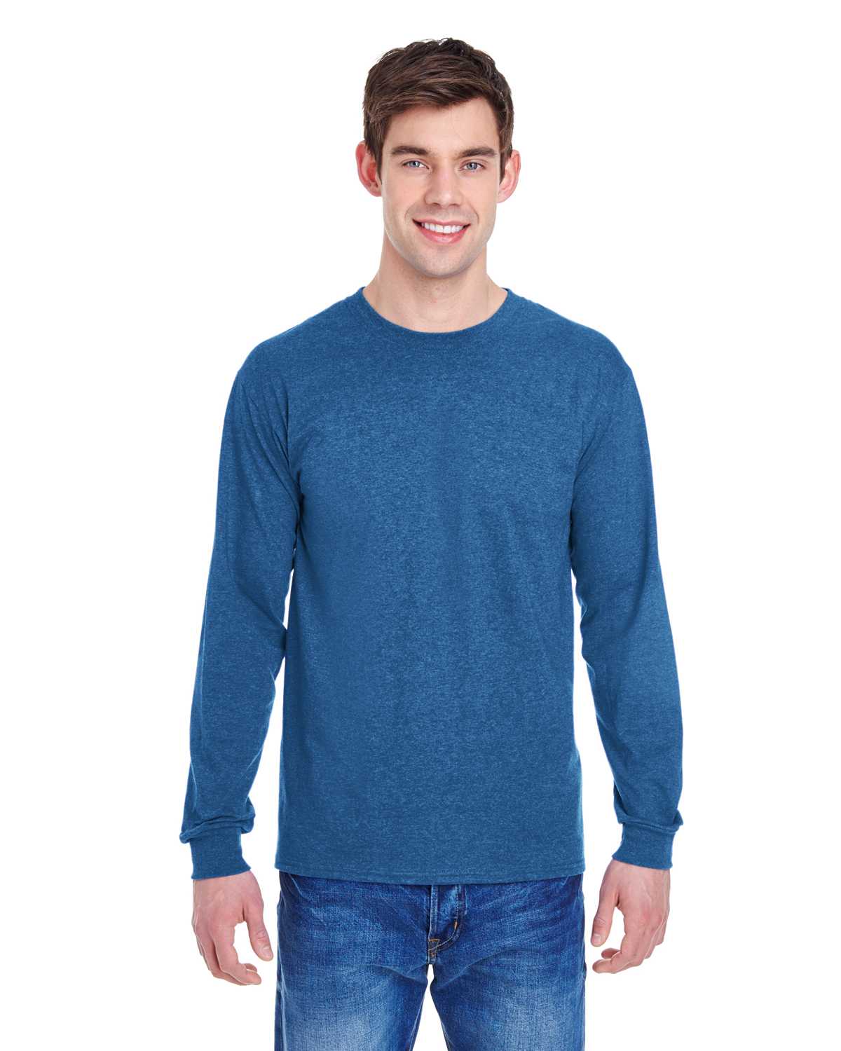Fruit Of The Loom 4930 Adult 5 oz. HD Cotton Long-Sleeve T-Shirt ...