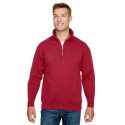 Bayside BA920 Unisex 9.5 oz., 80/20 Quarter-Zip Pullover Sweatshirt