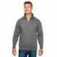 Bayside BA920 Unisex 9.5 oz., 80/20 Quarter-Zip Pullover Sweatshirt