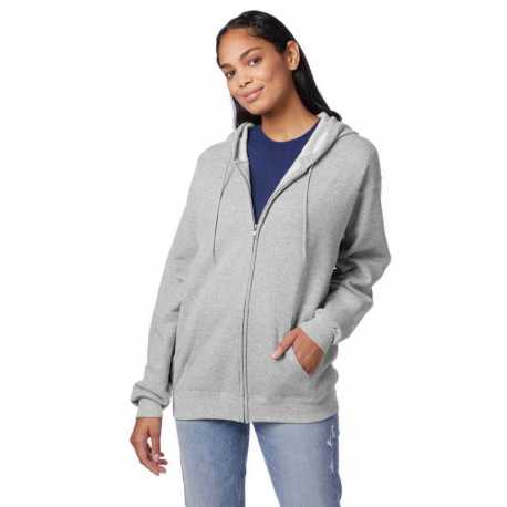 Hanes P180 Adult EcoSmart Full-Zip Hooded Sweatshirt