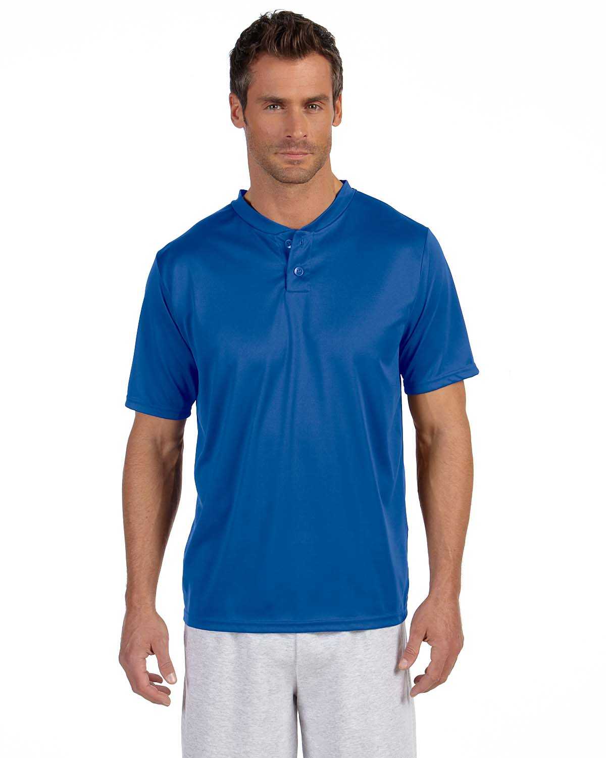 Augusta Sportswear 426 Adult Wicking Two-Button Jersey | ApparelChoice.com