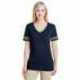 Jerzees 602WVR Ladies' TRI-BLEND Varsity V-Neck T-Shirt