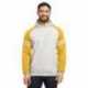 Jerzees 97CR Unisex NuBlend Varsity Color-Block Hooded Sweatshirt