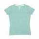LAT 3591 Ladies' V-Neck Harborside Melange Jersey T-Shirt