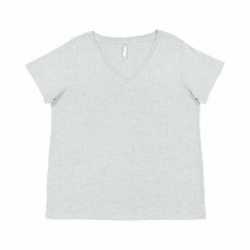LAT 3817 Ladies' Curvy V-Neck Fine Jersey T-Shirt