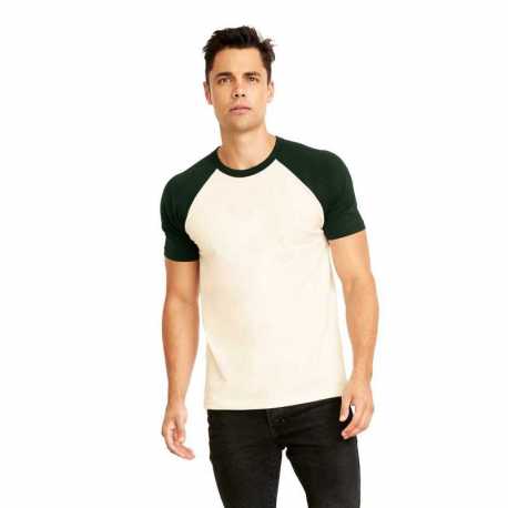 Next Level Apparel N3650 Unisex Raglan Short-Sleeve T-Shirt