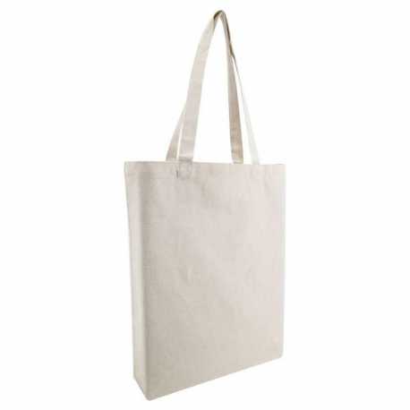 OAD OAD106R Midweight Recycled Cotton Gusseted Tote