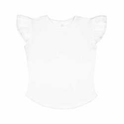 Rabbit Skins 3339 Toddler Flutter Sleeve T-Shirt