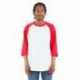 Shaka Wear SHRAG Adult 8.9 oz., 3/4-Sleeve Raglan T-Shirt