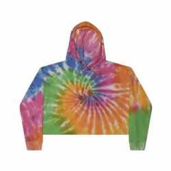 Tie-Dye CD8333 Ladies' Cropped Hooded Sweatshirt