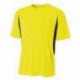 A4 NB3181 Youth Cooling Performance Color Blocked Shorts Sleeve Crew Shirt