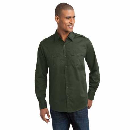 Port Authority S649 Stain-Release Roll Sleeve Twill Shirt