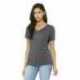 Bella + Canvas BC6415 Women's Relaxed Triblend V-Neck Tee