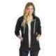 District DT456 Women's Perfect Tri French Terry Full-Zip Hoodie