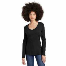 District DT135 Women's Perfect Tri Long Sleeve V-Neck Tee