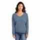 Port & Company LPC098V Ladies Beach Wash Garment-Dyed V-Neck Sweatshirt